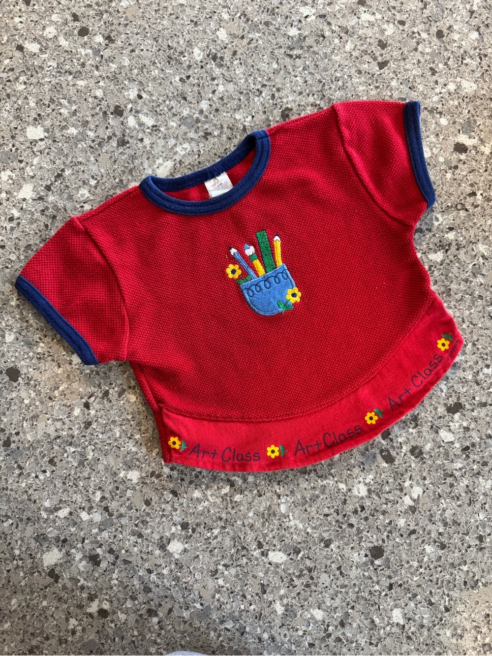 Vintage Healthtex 2T Art Class Embroidered Back to School Shirt